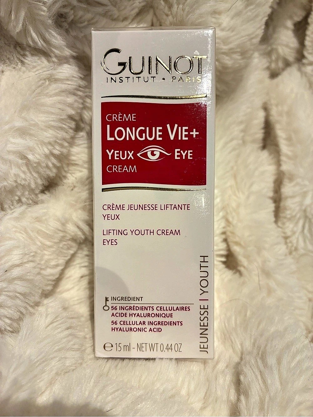 Guinot Crème Longue Vie+ Yeux Eye Cream 15 ml NWT